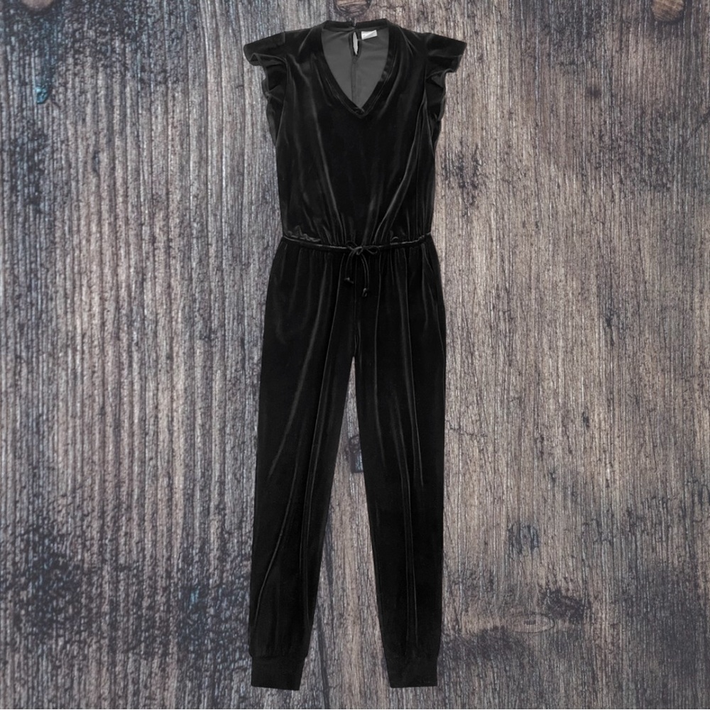 Black Velvet Jumpsuit